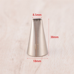 Embout de douille <span class=keywords><strong>en</strong></span> métal de qualité professionnelle 17 pour les petits motifs floraux et la décoration créative de gâteaux avec kits de douilles - Product Image 6