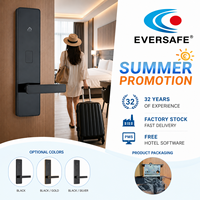 Cerradura Electrónica para Hotel de Alta Resistencia, de Aleación de Aluminio, con Tarjeta de 13.65MHz |   Alarma de Bajo Voltaje + Resistente al Agua IP54 para Puertas de Latón, SDK Gratuito