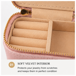 Luxury Velvet Jewelry <b>Box</b> with Custom Logo for Ring Earring Necklace Storage and Jewelry Brand <b>Gift</b> Packaging - Product Image 5