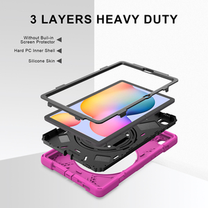 Regolabile cinghia da polso Dello Schermo di Prova di Scossa Della Copertura con il Supporto Della Penna per Samsung per <span class=keywords><strong>Galaxy</strong></span> Tab <span class=keywords><strong>S6</strong></span> <span class=keywords><strong>Lite</strong></span> P610 P615 - Product Image 5