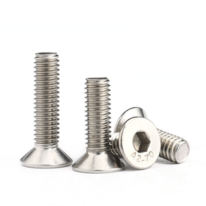 201 thép không gỉ gb70.3 Hex ổ cắm chìm đầu Vít Đầu Phẳng Allen bu lông M2 M2.5 M3 M4 M5 M6 M8 M10 <span class=keywords><strong>M12</strong></span> M14 M16 M20 - Product Image 3