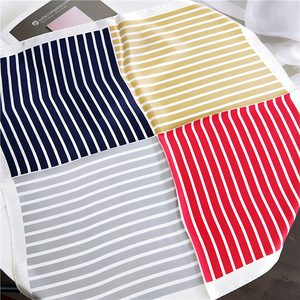 Nieuwe Stijl 53*53Cm Aangepaste Gestreepte Vierkante Sjaal Ademende Lichtgewicht Multifunctionele Zijde Polyester <span class=keywords><strong>Bandana</strong></span> - Product Image 2