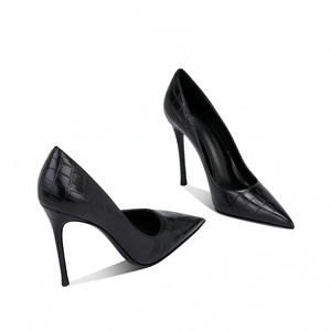 Zapatos de Tacón Alto Elegantes para Mujer, Talla Grande, Diseño Sexy y Delgado, Tacón Fino de Piel de Cocodrilo Vintage - Product Image 2