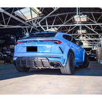 Pour Lamborghini URUS mises à niveau 1016-Style forgé motif sec en Fiber de carbone pare-chocs arrière lèvres diffuseur arrière Kit de carrosserie