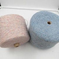 Fil de laine mélangée 56 fils de l'usine textile Mingfeng, fil à coudre pour vêtements, filé en anneau, fabricant du Guangdong, options multicolores