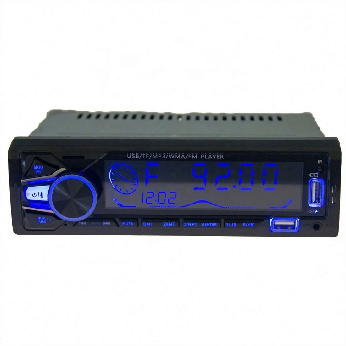 Pioner Car Bt เครื่องเล่น Mp3แบบหนึ่ง Din พร้อมตัวรับ Fm Am/Bt/Rds/7388ic