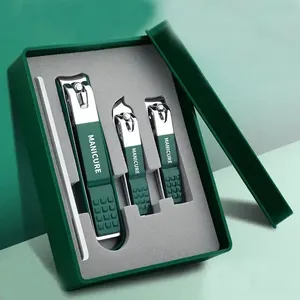 Factory made portable nail cutter nail tool 4 in 1 carton steel nail clipper set