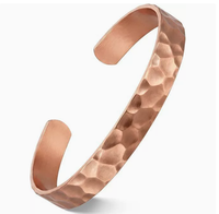 Bracelet en fil de cuivre plaqué or, breloque florale en forme de cœur, unisexe, gravure de logo personnalisée, bijou personnalisé, cadeau