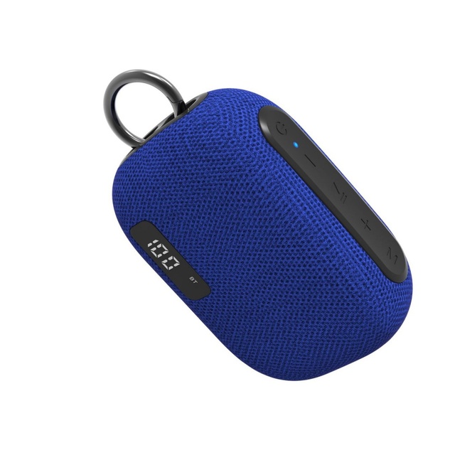 Factory Custom Portable Mini Wireless BT Speaker Outdoor IPX7 Waterproof Digital Display With Hook
