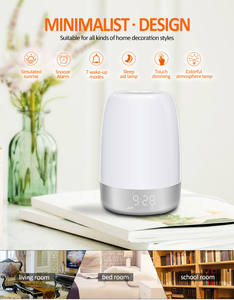 Lámpara Despertador con Alarma, Reloj, Sonido y Luz Nocturna, Venta al Por Mayor - Product Image 2