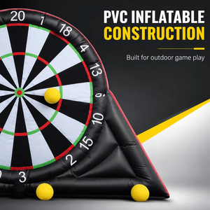 Aufblasbares DARTSLIVE Home BLITZER Kinder-Dartset, Langlebiges Professionelles PVC-Dartset mit 120V750W Gebläse und Feuerhemmender Wurfmatte - Product Image 2