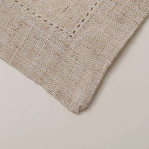 Serviettes en tissu de mariage blanches faites à la main avec logo OEM teints et imprimés pour les événements - Product Image 2