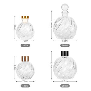 Diffuseur de parfum d'ambiance <span class=keywords><strong>vide</strong></span> en verre transparent avec bouchons, 100 ml, 120 ml, 280 ml, pour rafraîchir l'<span class=keywords><strong>air</strong></span> - Product Image 6