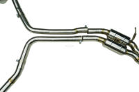 Système d'échappement pour Audi A6 C7 2.0T 2014, silencieux avant, intermédiaire et arrière avec soupape électrique, échappement haute performance, tuyau d'échappement