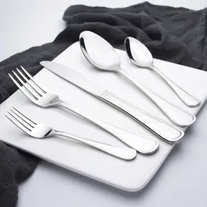 Household Knife Fork Spoon Four Piece Ceramic Pearl handle Stainless Steel Cutlery set
