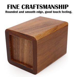 Natural Square Wooden <b>Pen</b> Holder Solid Wood Desktop Stationery Storage <b>Box</b> For Office Supplies - Product Image 4