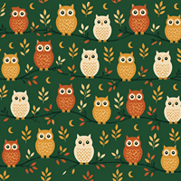 Tapis de mahjong Owl Grove No Rules, 31,5x31,5 pouces, articles de mahjong, accessoires de mahjong, tissu de mahjong, tapis pour tuiles de mahjong, tapis de poker
