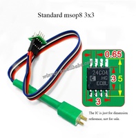 Sonda de Programación de Chips MSOP8, Pogo Pin 3x3 2.8x2.9 para Programación de Instrumentos Automotrices