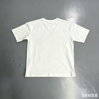 T-shirt personnalisé Kornit DTG blanc à manches courtes avec impression de casque de football américain, vêtements décontractés pour hommes, OEM