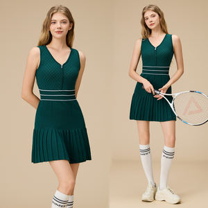 Nuevo Vestido de Tenis sin Mangas con Cremallera para Mujer, Transpirable, para Bádminton, Yoga, Fitness, Ropa Deportiva - Product Image 4