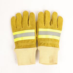 EN659 Fireproof and Waterproof <b>Aramid</b> Safety Gloves Flame Retardant Leather Gloves for Firefighter Emergency Rescue - Product Image 4