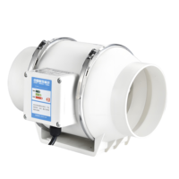 4Inch 220V Exhaust Home Silent Pipe Duct fan Bathroom Extractor Ventilation Kitchen Toilet Wall Air Clean Ventilator