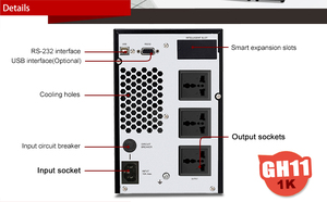 SKE Batería externa Sistemas UPS en línea Modo de largo plazo 6kv 4800W En línea Ups - Product Image 4