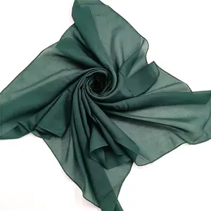 Khăn Vải Voan Dệt Thoi 60 Inch Tudung Cotton Bidang 2021 Twist Full Voile Japan Plain Bawal Scarf