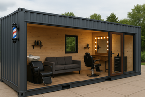 Tiệm cắt tóc lưu động, quầy bán hàng lưu động, gian hàng cắt tóc di động, thiết bị ngoài trời - Product Image 3