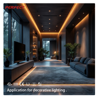 Tira de Luces LED COB RGBW de Alta Luminosidad y Atenuación, para Decoración de Ambiente en el Hogar, Sala de Estar, Hotel, Bar, Cinta de Luces LED Flexible