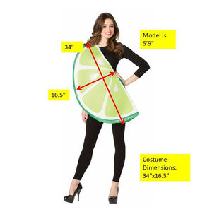 Thème alimentaire grande bouteille de bière et tranche de citron vert Couple <span class=keywords><strong>Costume</strong></span> d'Halloween pour hommes et femmes adultes - Product Image 6