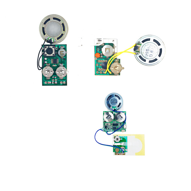 Music or melody ic sound recorder chips for cards magazine postcard