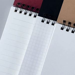 High-Value Retro Flip-Up Spiral <b>Notebook</b> Thickened Dowling Paper <b>Grid</b> Lined Printed Blank Non-Slip for College Students Exam - Product Image 3