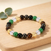 Bracelet en perles de citrine naturelle et d'œil de tigre pour femmes, pierre de guérison pour le succès et la prospérité, bijou spirituel, cadeau