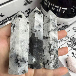 Varita de cristal tallada y grabada de amatista natural y cuarzo rosa, con punta de diamante, para la escuela, piedras curativas, artesanías, regalos, tendencia de moda - Product Image 3