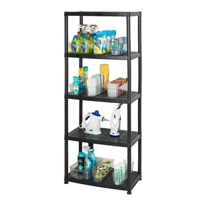 מתלה מדף פלסטיק מתכוונן קל משקל מקסולוד 70 ק""ג מחסן אחסון ביתי הרכבה קלה מתלה מדפי מדפים מדפים - Product Image 6