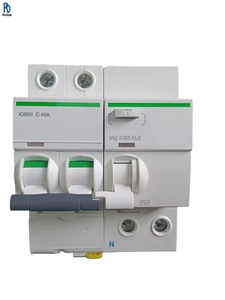 เบรกเกอร์วงจรขนาดเล็ก iC65N 2P C40A พร้อมโมดูลป้องกันกระแสไฟรั่วไหล Vigi iC65 ELE - Product Image 1