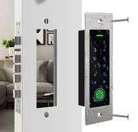 EF4 clavier de contrôle d'accès d'empreintes digitales autonome métal étanche IP66 rétro-éclairage 125KHz lecteur de carte RFID contrôle d'accès intégré