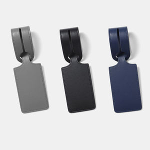 Venta al por mayor de tarjeteros, etiquetas creativas para maletas y porta-pases de avión, hechos a mano con cuero genuino, ecológicos, para bodas - Product Image 1