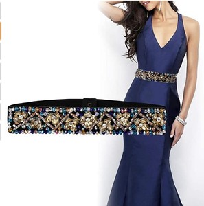 Ceintures à <span class=keywords><strong>perles</strong></span> <span class=keywords><strong>en</strong></span> strass et cristal pour femmes, extensible, multicolores, nouvelle collection, - Product Image 2