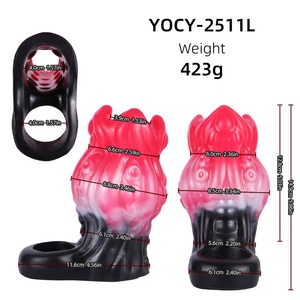 ปลอกขยายขนาดอวัยวะเพศชายแบบปลายเปิด YOCY สำหรับช่วยชะลอการหลั่งเร็ว ปลอกอวัยวะเพศชายสำหรับผู้ที่ชอบเฟติช ขนาด S,M,L ของเล่นทางเพศสำหรับผู้ชาย - Product Image 3