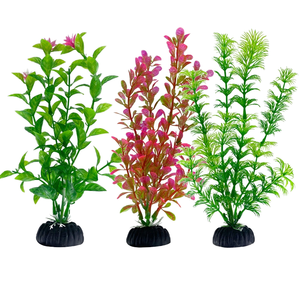 2024 nouveau Wn Offre Spéciale plantes aquatiques artificielles Base en plastique jonc de mer pour Aquarium Fish Tank paysage pour espace de bureau - Product Image 1