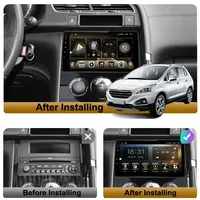 Autoradio 9 pouces pour Peugeot 3008 2009-2015, CarPlay sans fil, Android Auto, lecteur multimédia 2Din, DSP, stéréo, audio automobile, GPS, navigation