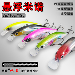 Señuelo Flotante Tipo Minnow 109 con Sonajeros y Sistema de Transferencia de Gravedad para Pesca de Lubina en Agua Dulce y Salada - Product Image 2