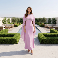Faible MOQ Nouvelle collection Printemps 2026 Ensemble châle à strass et robe longue à franges pour soirée