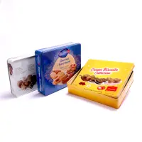 Boîte ronde en métal personnalisée, emballage de biscuits, gâteaux, biscuits, boîte en fer blanc, carré, rectangle, bonbons, chocolat, boîte de rangement