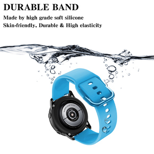Bracelet de montre en silicone respirant de 20 mm pour Samsung Galaxy Watch 7/6/5/4, bracelet de montre de 22 mm pour Amazfit Active <span class=keywords><strong>2</strong></span> pour <span class=keywords><strong>GT</strong></span> <span class=keywords><strong>2</strong></span> 42 mm - Product Image 3