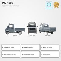 Mini camion électrique PK-1500 72V 1500W, certificat EEC, autonomie de 80 km, capacité de charge utile de 639 kg, batterie au plomb-acide 58AH, vitesse maximale de 40 km/h