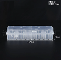 Boîte de rangement en plastique PP recyclable pour flacons de 3 ml, adaptée aux produits électroniques grand public, aux vaccins et aux produits peptidiques.