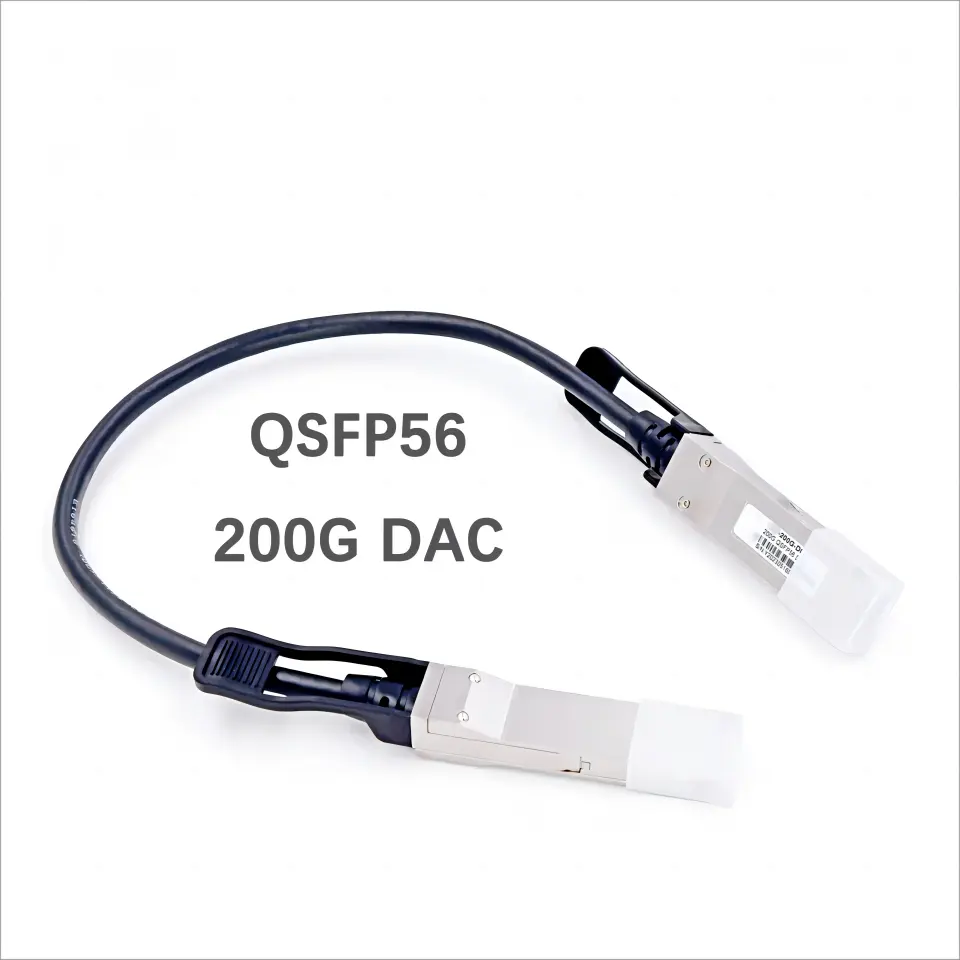 200G Qsfp56 Dac Passieve Directe Bevestig Koperen Twinax-Kabel Qsfp56 Aan Qsfp56 4 Pamdac-Kabel 1M 2M 3M Glasvezelapparatuur Ltd.